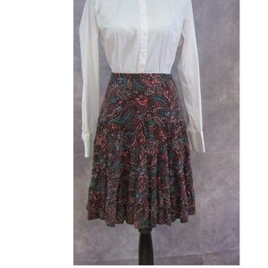 NEW Parallel Peasant Skirt Purple Pink Teal Sz XS